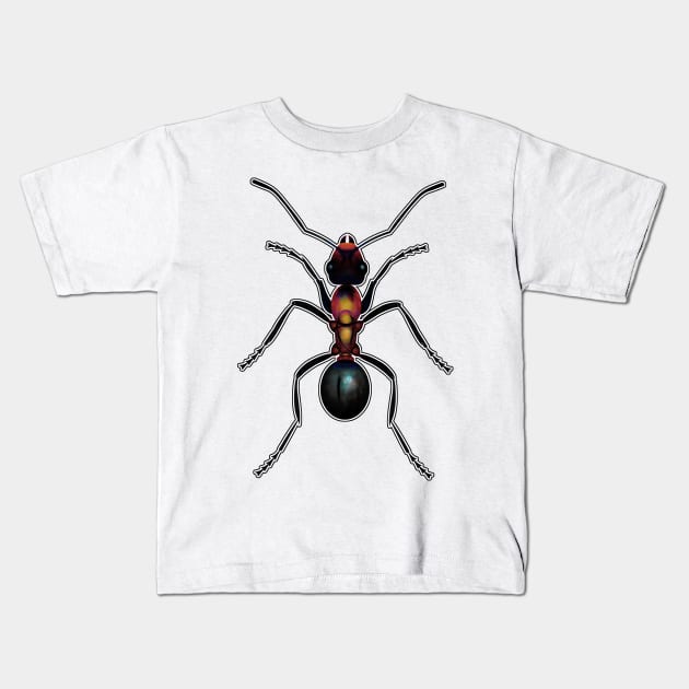 Ant Kids T-Shirt by crunchysqueak